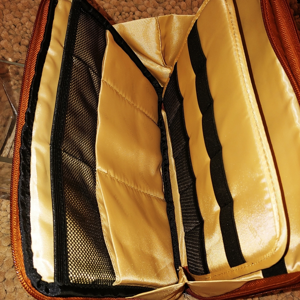 Bubm Rust Color Electronics Storage Case Euc - image 6